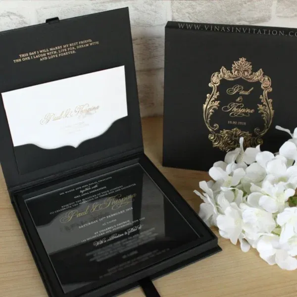 black-invitation-box