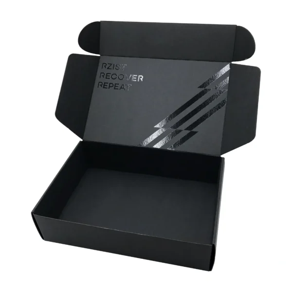 Custom Black Postage Boxes