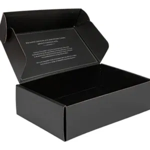 Custom Black Postage Box