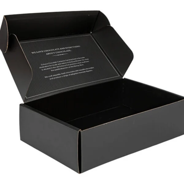 Custom Black Postage Box