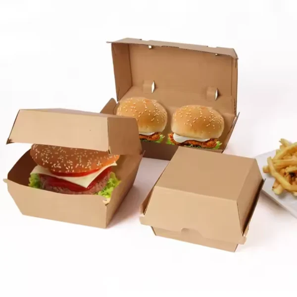 Custom Kraft Burger Boxes