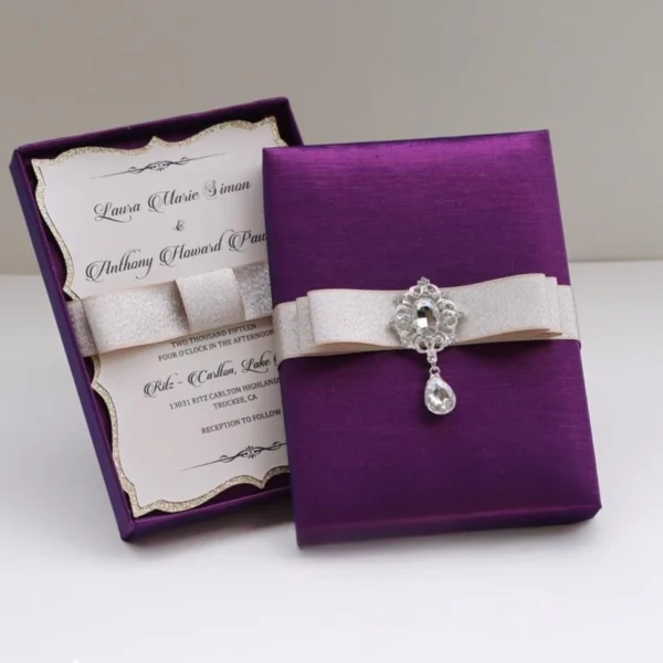 Silk Invitation Box