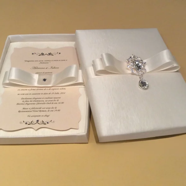 Luxury Silk Invitation Boxes
