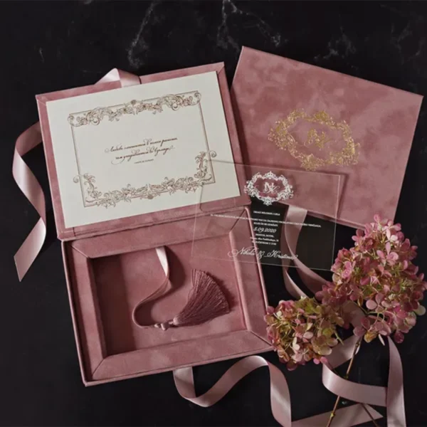Velvet Invitation Boxes